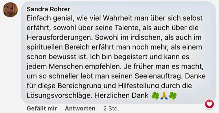 Sandra Hirsch Soul Plan Erfahrungen – Kundin berichtet von mehr Klarheit über ihren Lebensweg